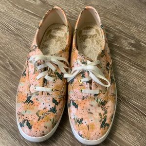 Keds 8 Medium Rifle Paper Company sneakers with minimal wear, great condition